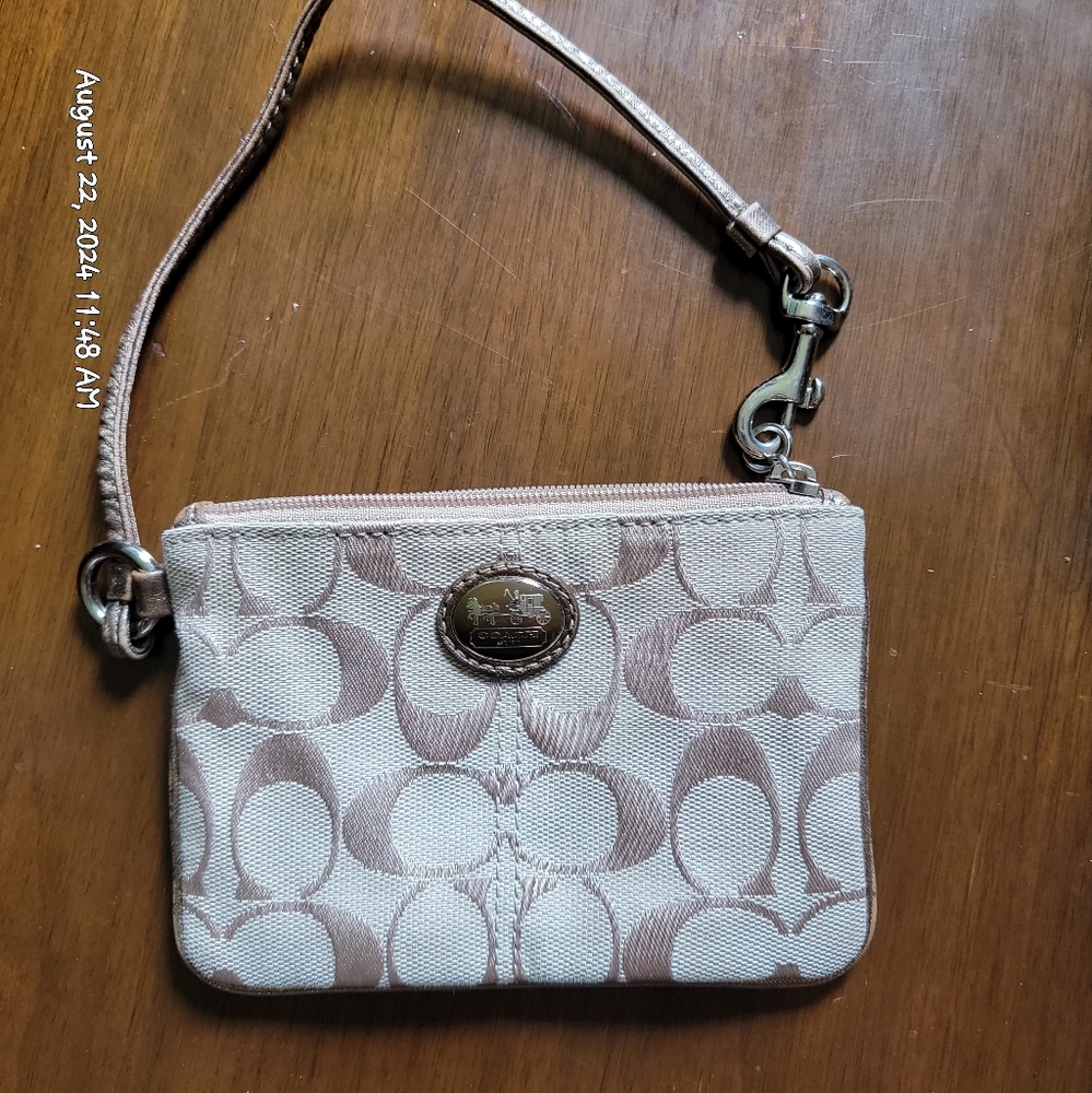 SOLD----Coach wristlet